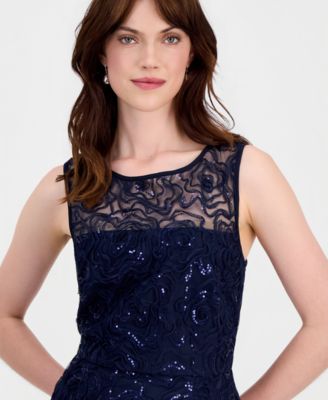 lace lingerie dresses Black Sheer Lace Maxi Lingerie Dress main image 1