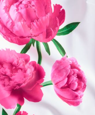 Women's Sleeveless Peony Floral Scoop Neck Sheath Dress