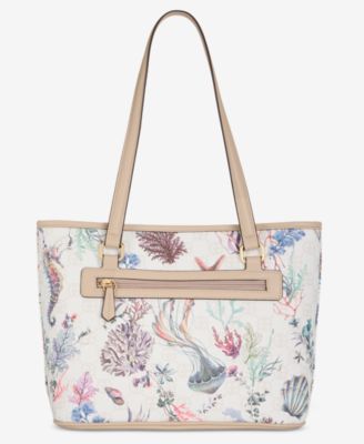 Sea Print Tulip Tote Bag