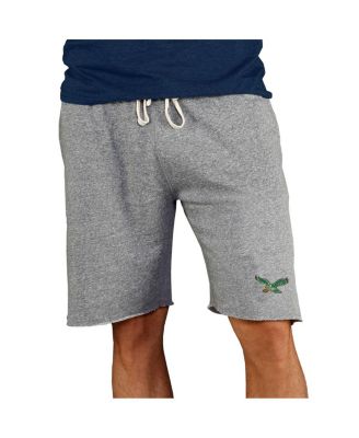 Men's Gray Philadelphia Eagles Throwback Logo Mainstream Terry Shorts