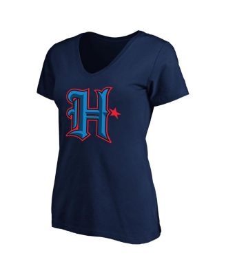 Women's C.J. Stroud Navy Houston Texans Plus Size Fair Catch Name & Number Scoop Neck T-Shirt