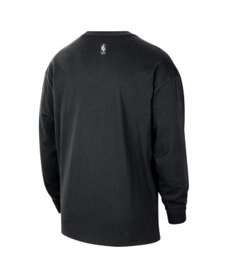 Men's Black Portland Trail Blazers 2025/26 City Edition Remix Essential Logo Long Sleeve T-Shirt