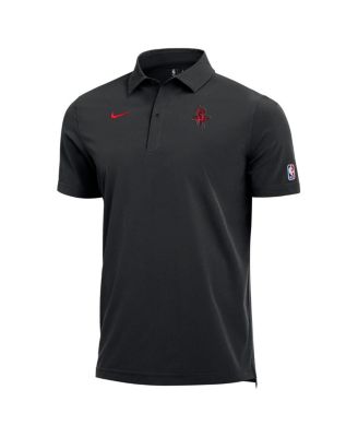Men's Black Houston Rockets 2025/26 Authentic Dri-FIT Coaches Polo Shirt