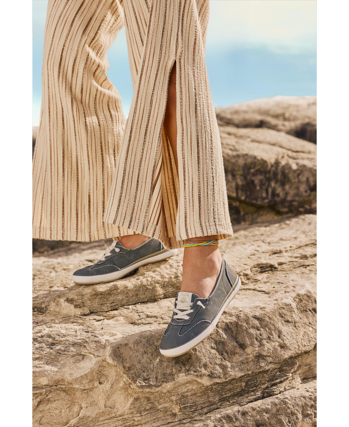 Женские кроссовки Blowfish Malibu Ez Breezy Skimmer, цвет: Угольный холщовый — фото 3