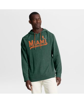 Men's Green Miami Hurricanes Hometown Premium Huddle Up Long Sleeve Hoodie T-Shirt