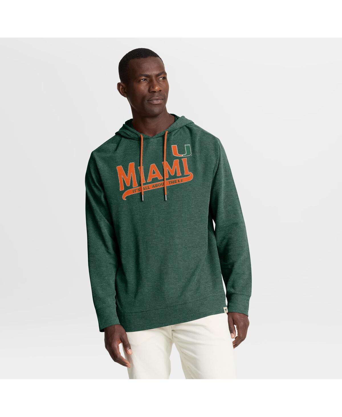 Fanatics Men's Green Miami Hurricanes Hometown Premium Huddle Up Long Sleeve Hoodie T-Shirt