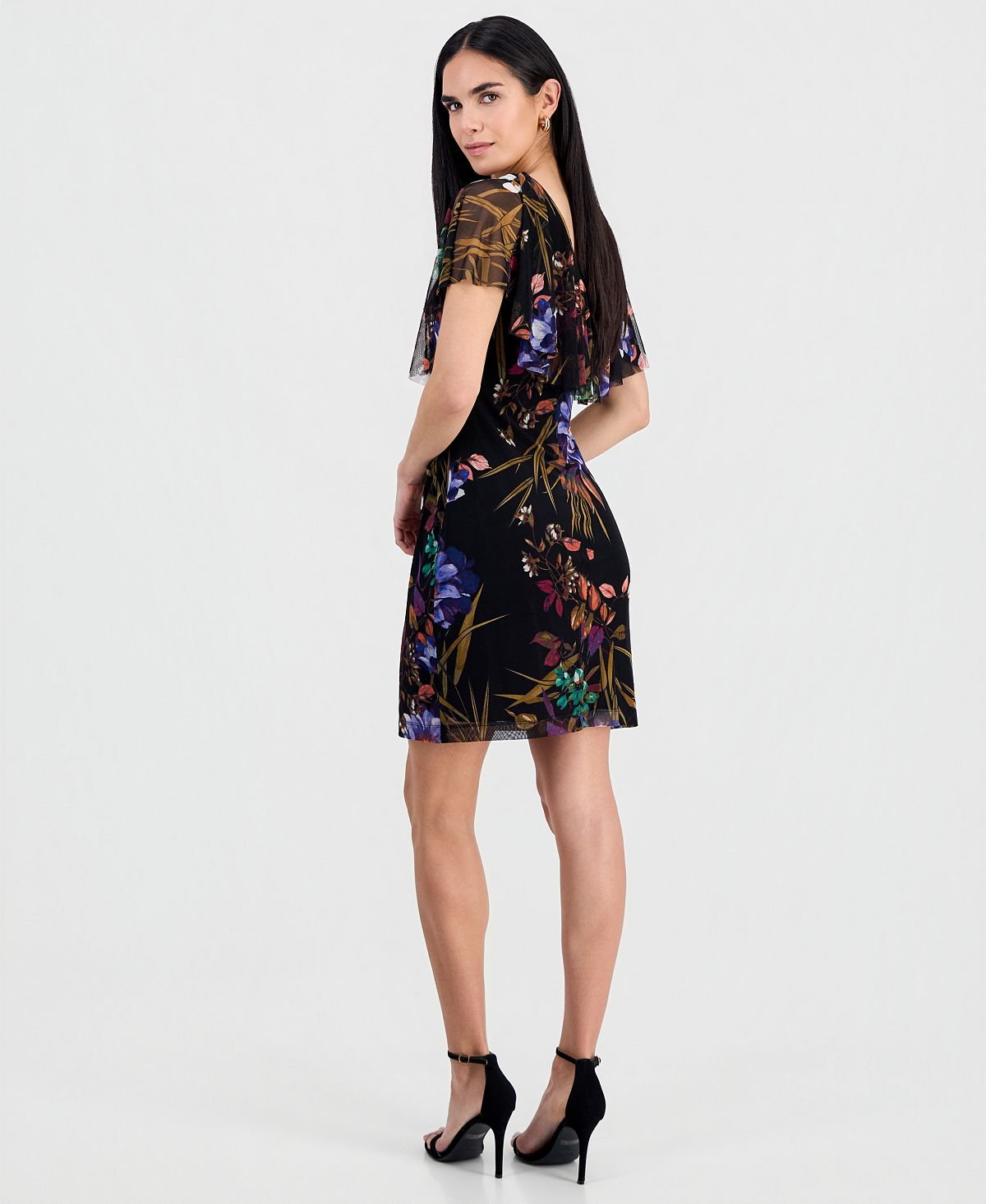 Connected Petite Mesh Sheath Dress view 4 — MAYCSS fashion products