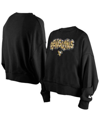 Big Girls Black Pittsburgh Penguins Flip Sequin Sweatshirt