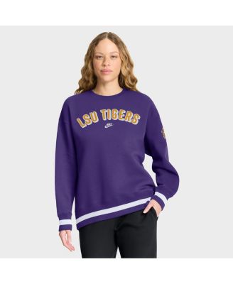 Women's Purple LSU Tigers Oversized Legacy Phoenix Sweatshirt