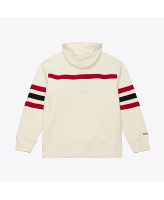 Men's Cream Philadelphia 76ers Hardwood Classics 76 Originals Collection Head Coach Hoodie