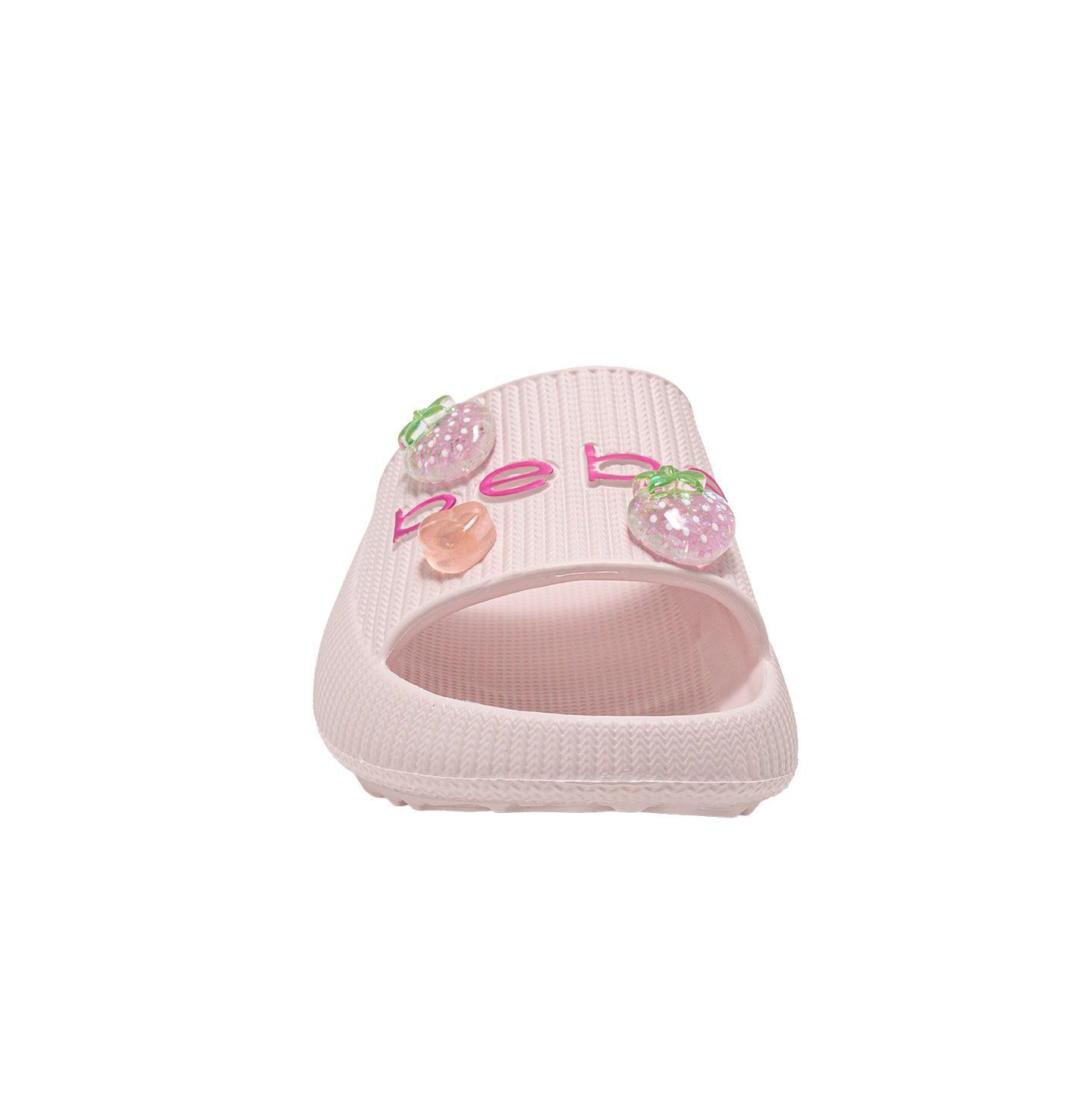 Сандалии Bebe Girls EVA Slide - Lightweight Comfy Slide Sandals with Fruit Charms для девочек, цвет: Розовый — фото 4