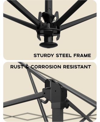 13x13 FT Gazebo Tent Outdoor Pop Up Canopy Tent with Netting, Adjustable Height Instant Gazebos