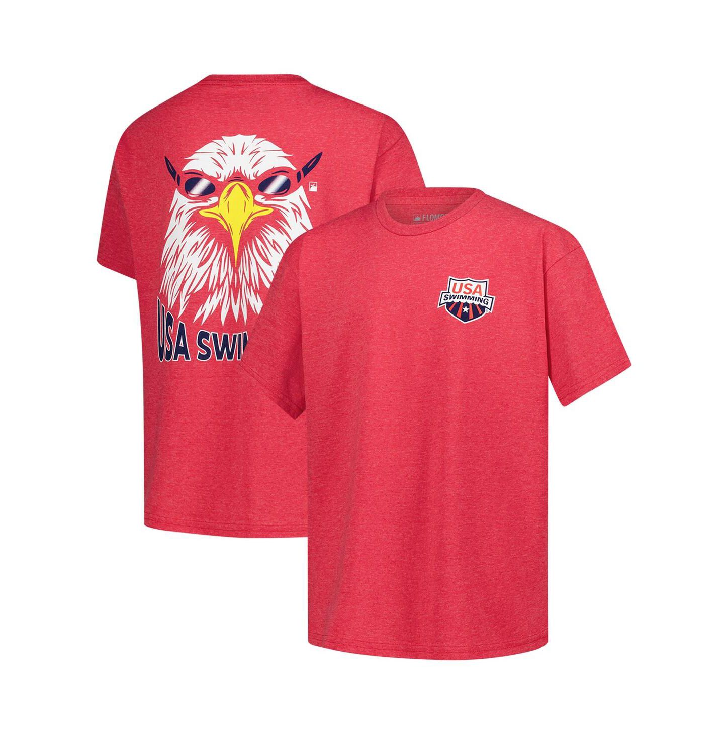 Детская футболка Flomotion Red USA Swimming Team Eagle Eye Splash — фото 1