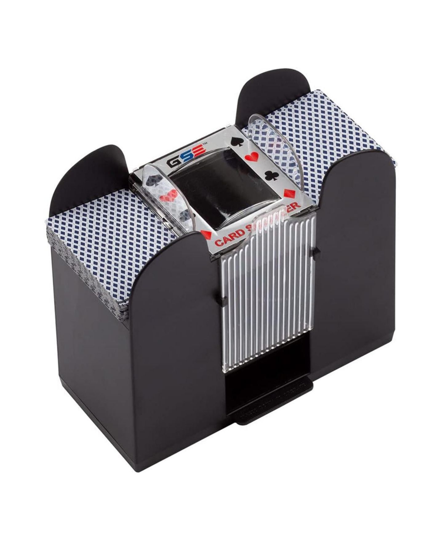 Детская игрушка GSE Games & Sports Expert Automatic Card Shuffler, 4-Deck, Ages 14+, цвет: Чёрный — фото 1