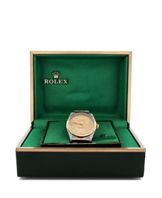 Oyster Perpetual Datejust Automatic Watch in Stainless Steel and Gold with Diamond Markers 36mm