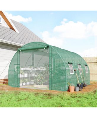 Walk-in Tunnel house with Shelves, Hoop House house