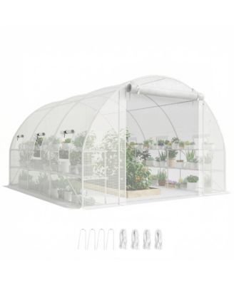 Walk-in Tunnel house with Shelves, Hoop House house