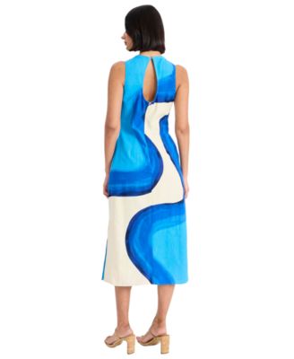 Women's Sleeveless Crewneck Midi Dress