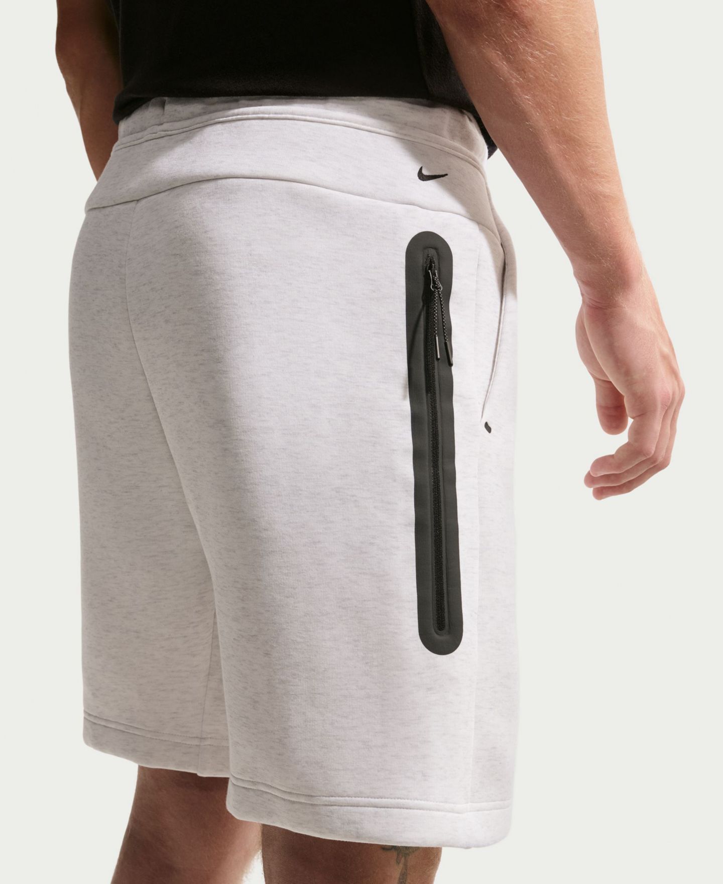 Мужские шорты Nike Tech Fleece Standard-Fit, цвет: Берёзовый меланжевый серый — фото 3