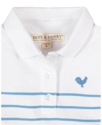 Toddler Girls Organic Puff Sleeve Pique Polo Dress