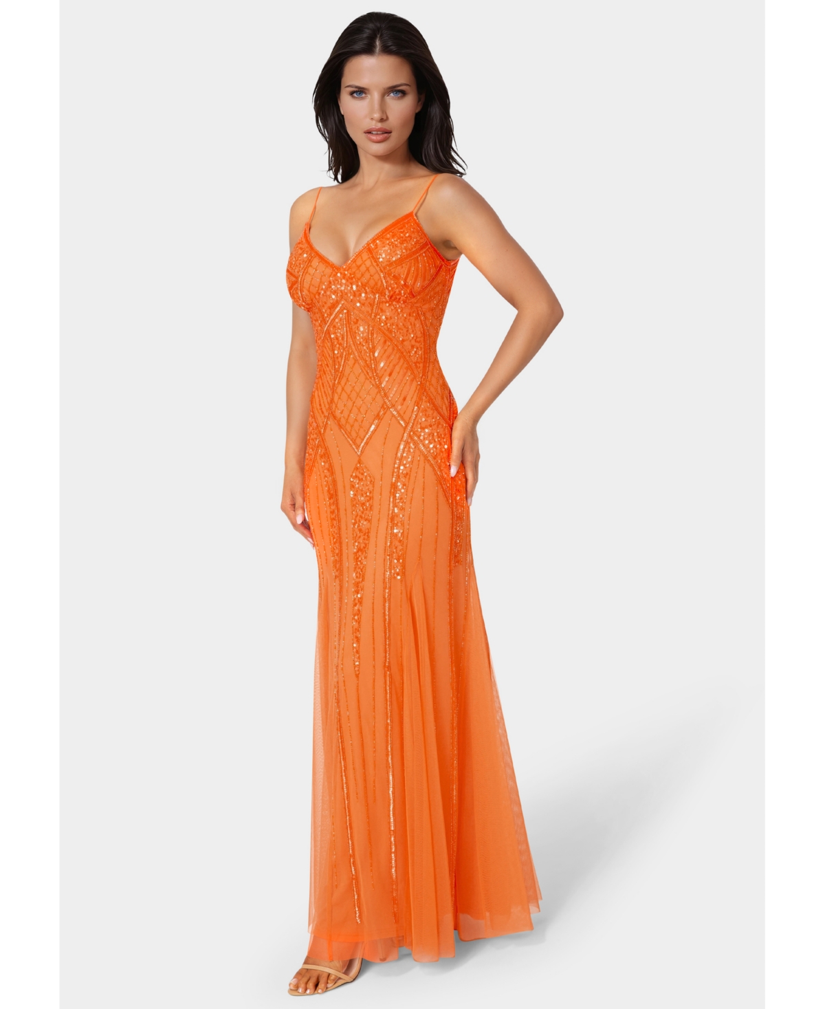Bebe Women's Beaded Gown