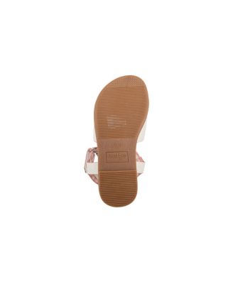 Little Girls Girl's  Fashion Sandals – Dressy Shoes with Puffy Bow Accent and Hanging Charm