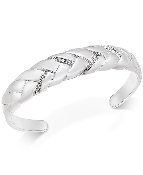 Macy's silver cuff bracelet Clearance