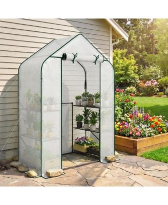 house for Outdoors, 6 Shelves house with PE Cover,