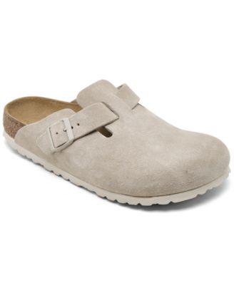 Women's Boston Suede Leather Casual Clogs from Finish Line
