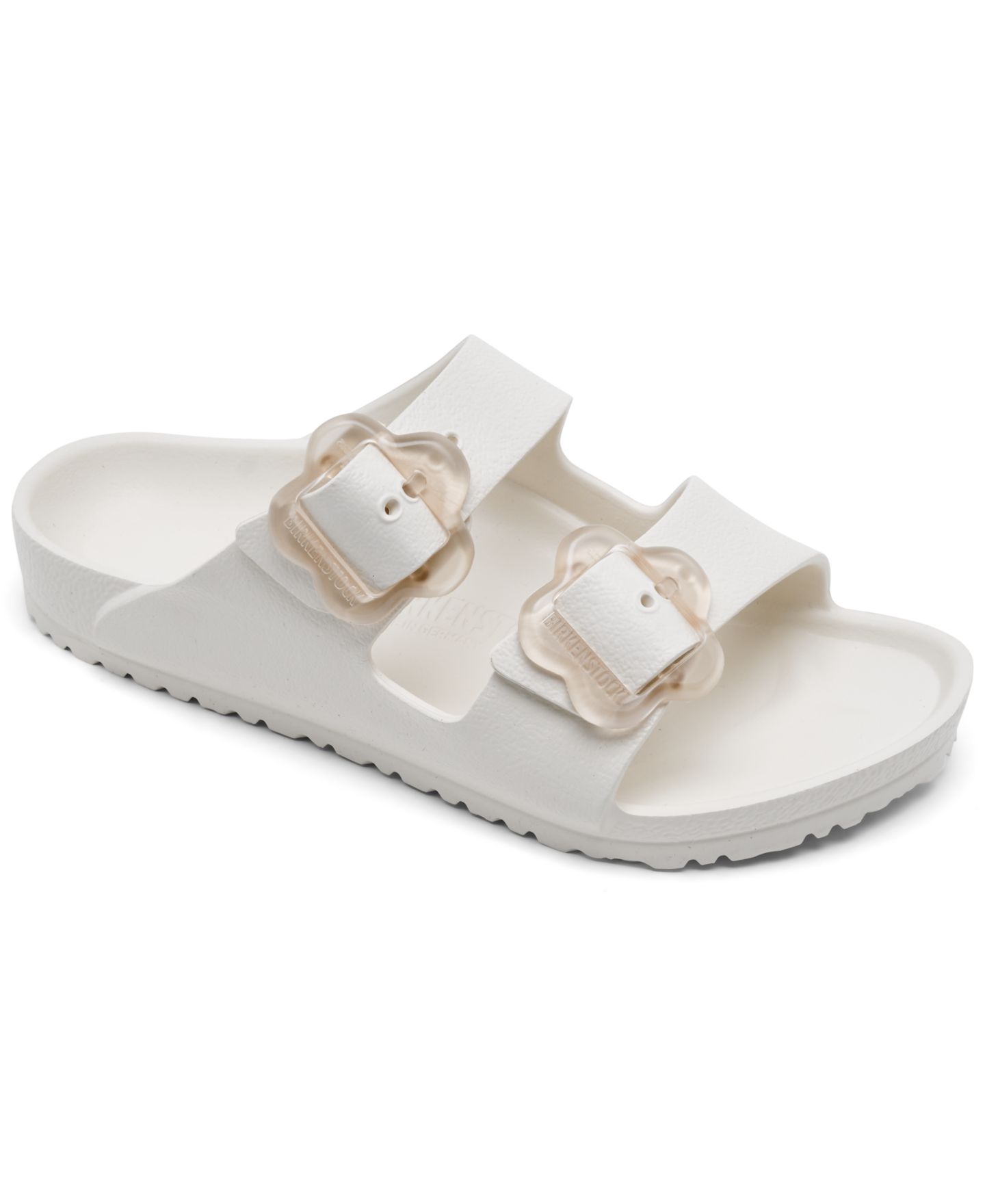 Сандалии Birkenstock Arizona EVA Flower Sandals from Finish Line для девочек, цвет: Яичная скорлупа — фото 1