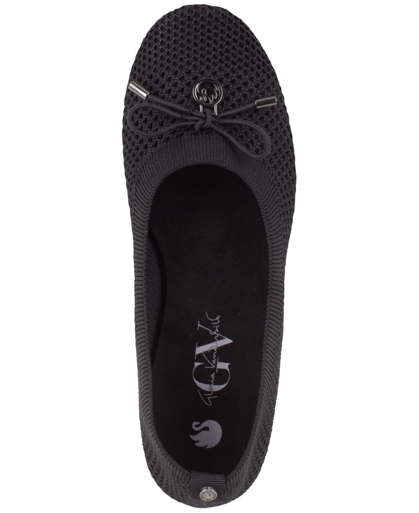 Женские балетки Gloria Vanderbilt Coralie Slip-On Flats, цвет: Чёрный — фото 4