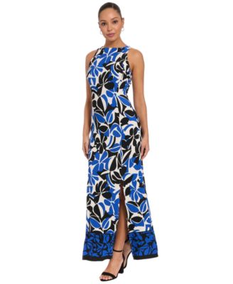 green emerald velvet dress V-NECK SLEEVELESS MAXI  Maggy London