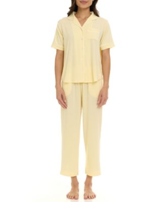 Women's Annie Notch Top and Capri Pajama 2-Piece Set