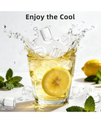 Compact Countertop Ice Maker, Ready in 7 Mins with Space-Saving Design