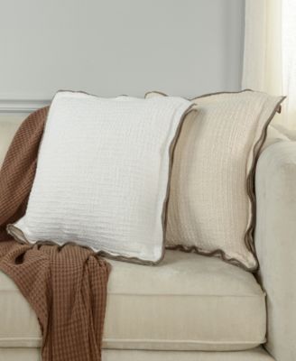 Eva Cotton Blend Decorative Pillow, 22" x 22"