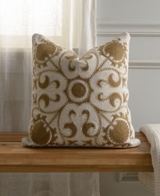 Emma Cotton Decorative Pillow, 18" x 18"