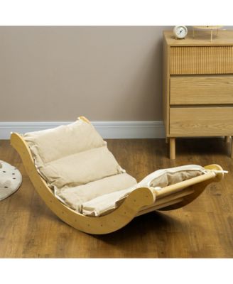 4 in 1 Indoor Toddler Climbing Set with Ramp and Cushion