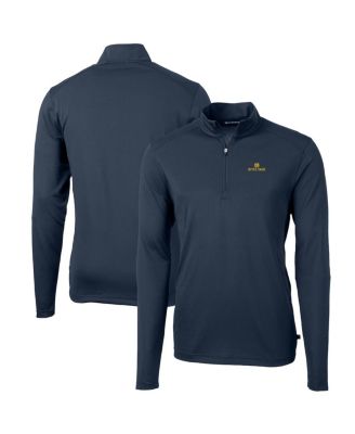 Men's Navy Notre Dame Fighting Irish Big & Tall Virtue Eco Pique Quarter-Zip