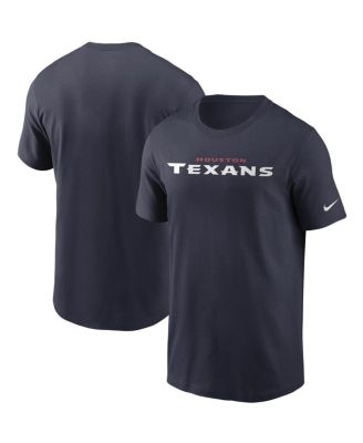 Men's Navy Houston Texans Team Wordmark T-Shirt
