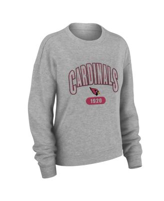 Women's Heather Gray Arizona Cardinals Knit Long Sleeve Tri-Blend T-Shirt & Pants Set