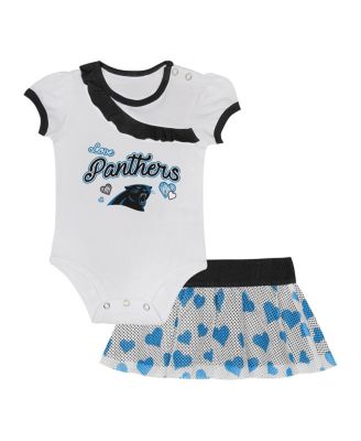 Baby Boys and Girls Carolina Panthers Love My Team Bodysuit & Skirt Set