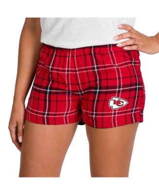 Women's Red/Black Kansas City Chiefs Ultimate Flannel Shorts