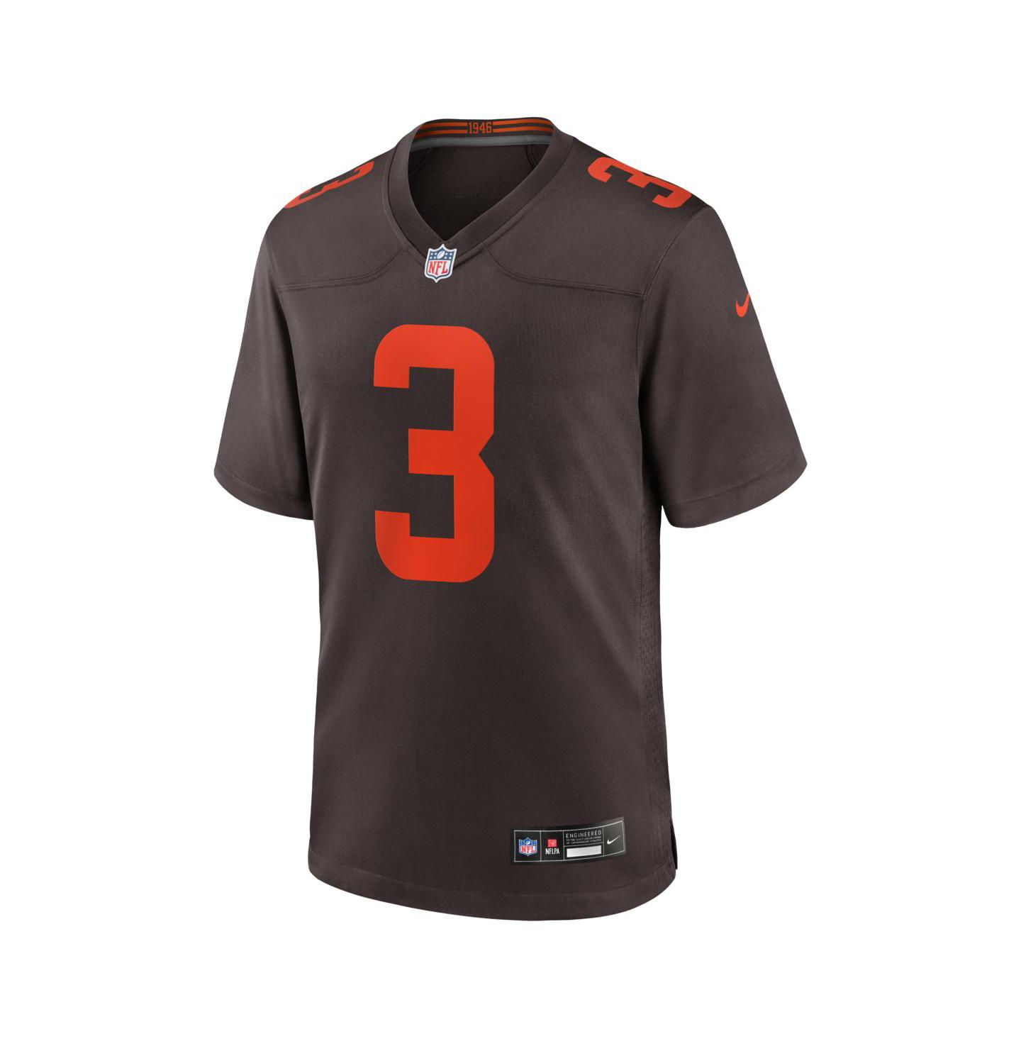 Мужской топ Nike Jerry Jeudy Brown Cleveland Browns Alpha Dawg Game Jersey — фото 2