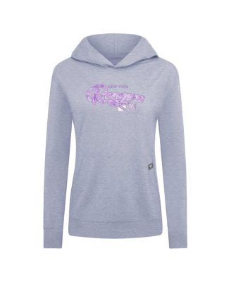 Women's Heather Gray New York Rangers Pullover Hoodie