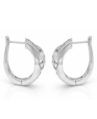 Crystal Hinged Hoop Earring
