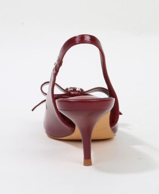 Women's Charleigh Slingback Kitten Heels with Bow Detail