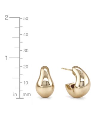 Oblong C-Hoop Earrings