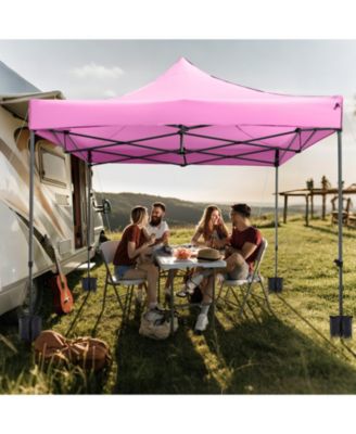 10x10 ft Pop-Up Canopy Gazebo with Wheeled Carry Bag