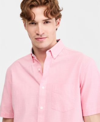 Men's Short Sleeve Button-Down Oxford Shirt