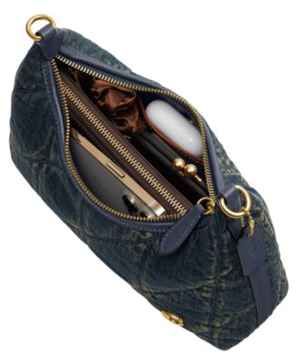 Soft Quilted Loved Denim Juliet Small Shoulder Bag